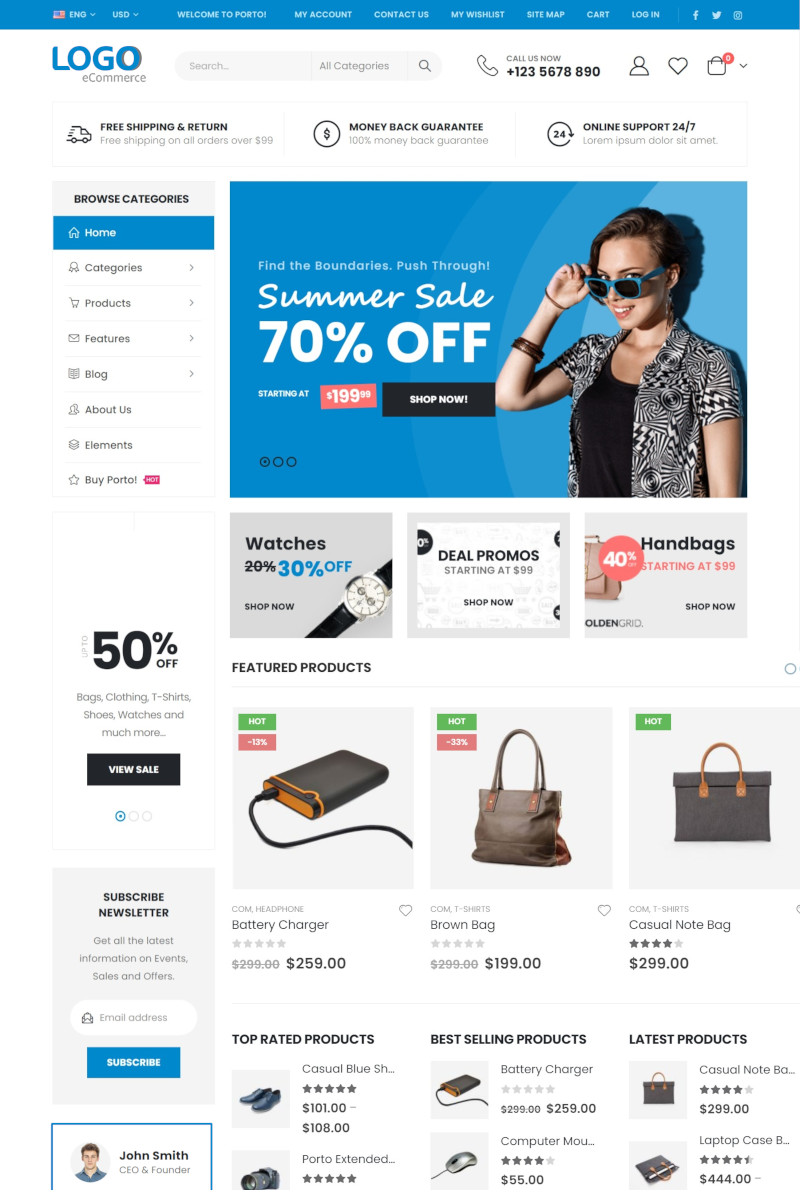 เว็บสำเร็จรูป - ecommerce Theme ร้านออนไลน์ ขายสินค้าออนไลน์