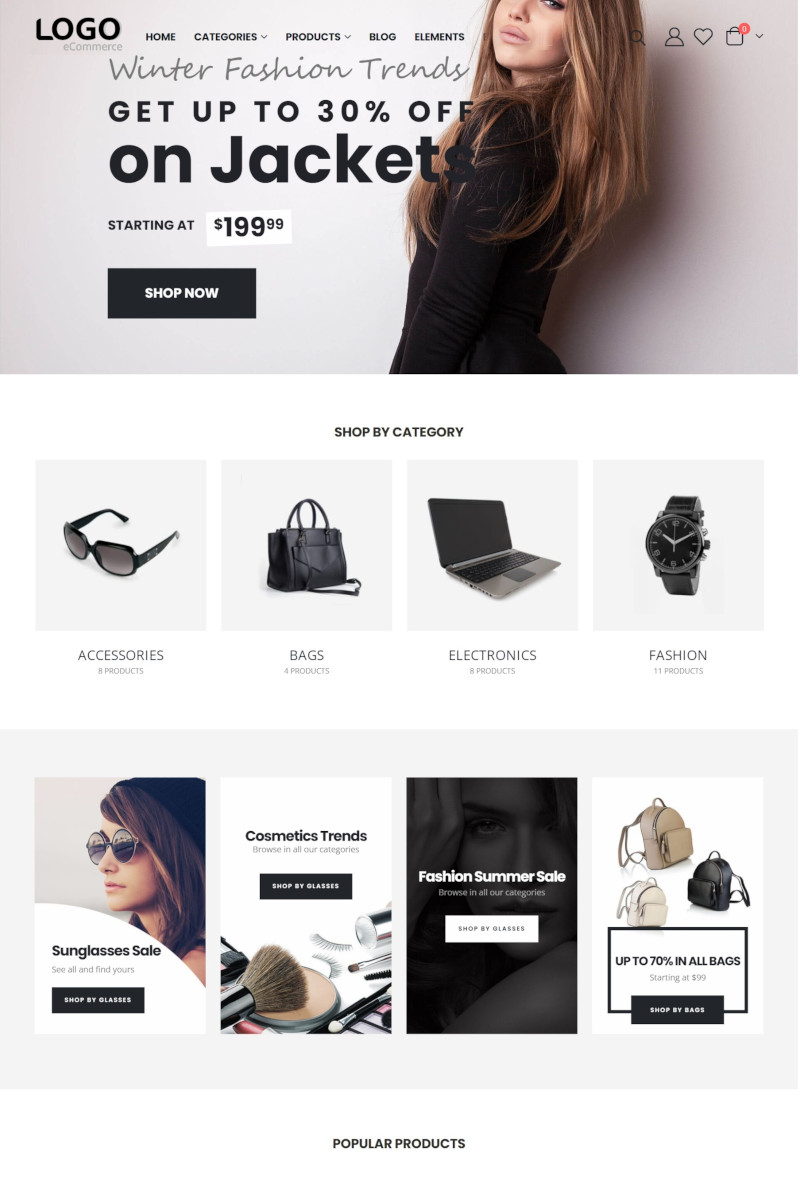 เว็บสำเร็จรูป - ecommerce Theme ร้านออนไลน์ ขายสินค้าออนไลน์