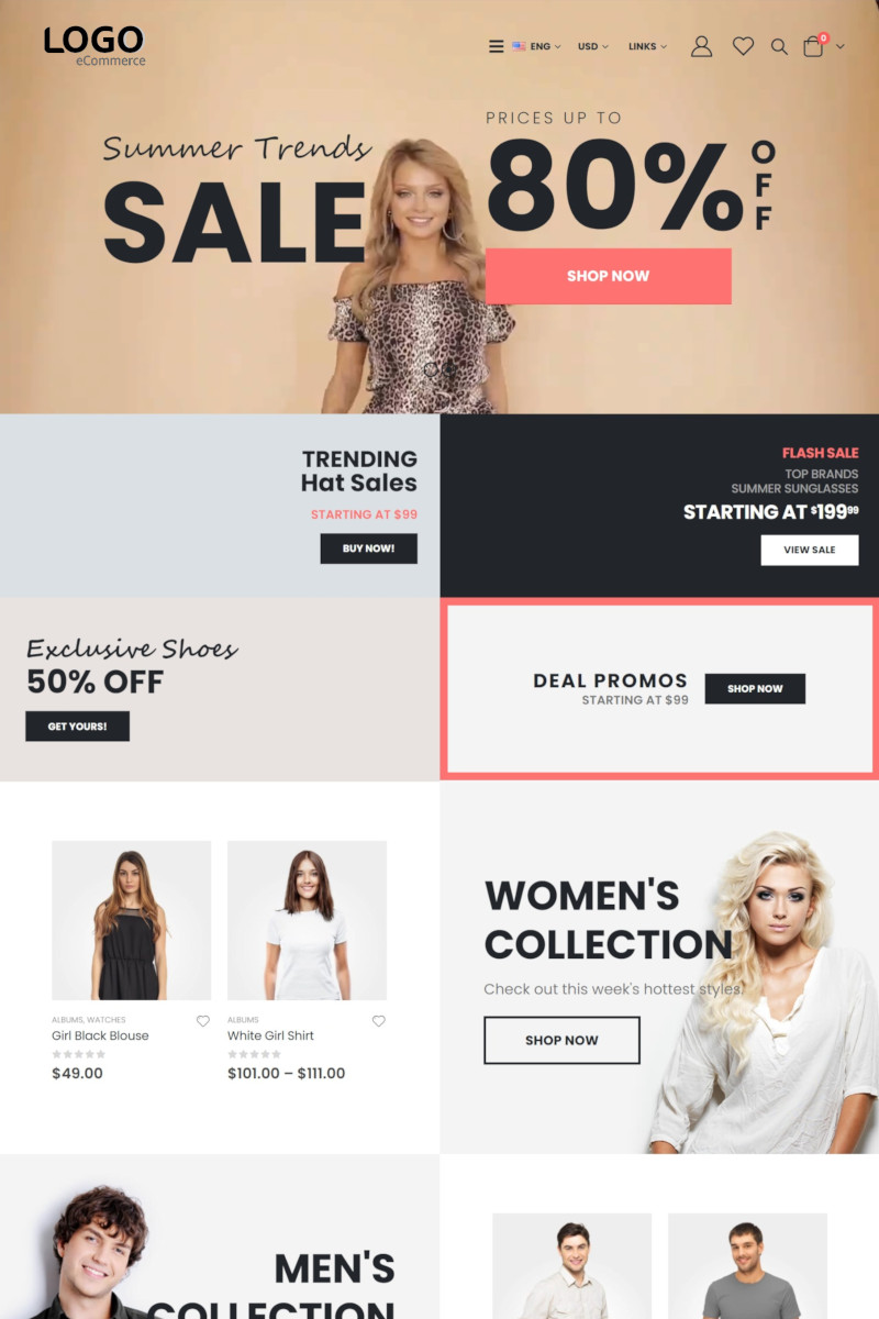 เว็บสำเร็จรูป - ecommerce Theme ร้านออนไลน์ ขายสินค้าออนไลน์